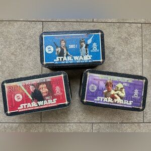 STAR WARS Metallic Impressions Collector Cards Series 1, 2, 3 FULL SET